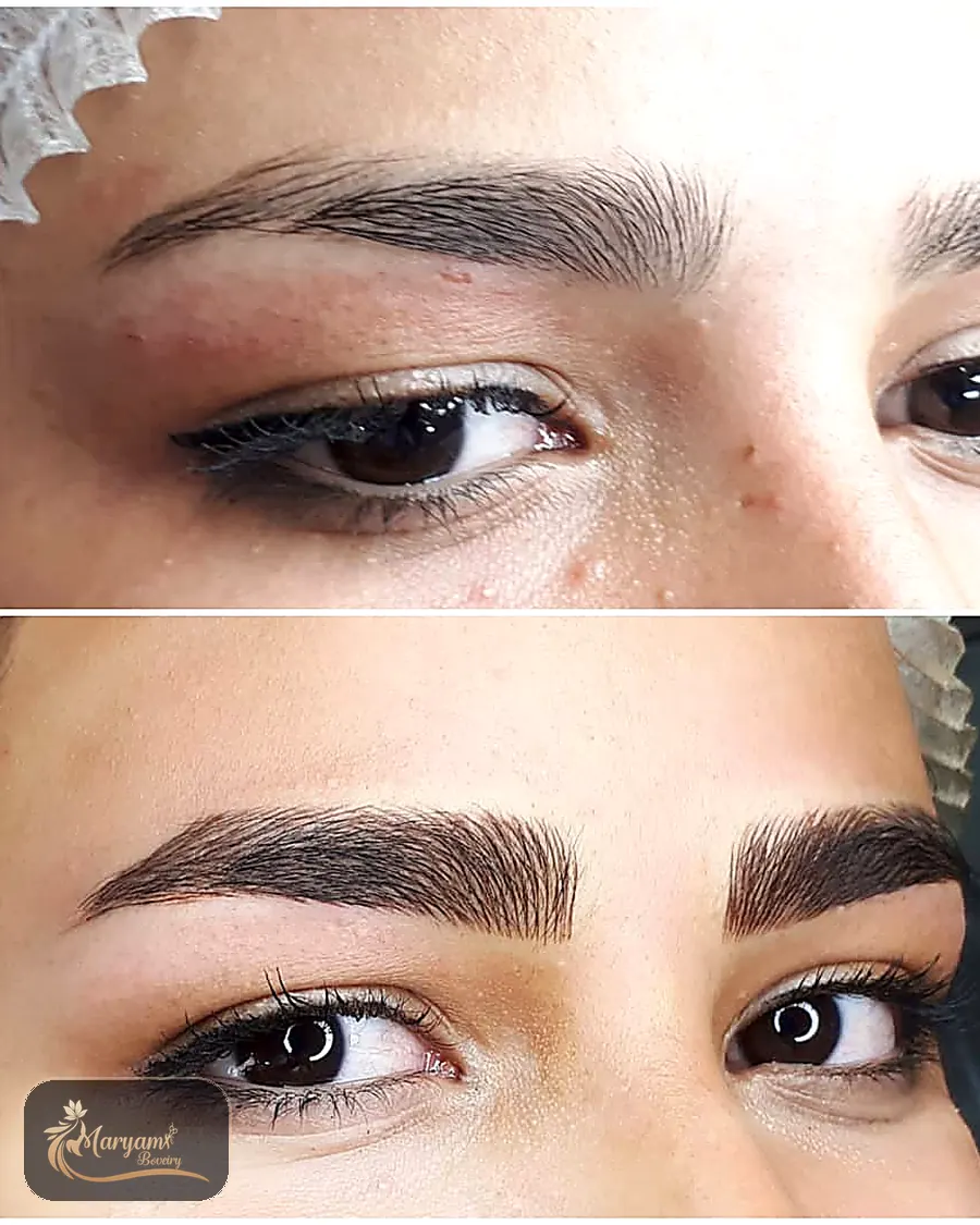 نمونه کار اصلاح و طراحی ابرو